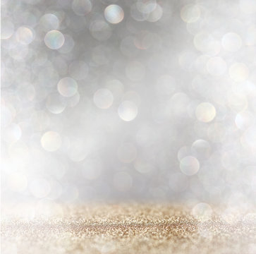abstract image of glitter vintage lights background with light b
