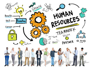 Fototapeta na wymiar Human Resources Employment Job Teamwork Business Concept