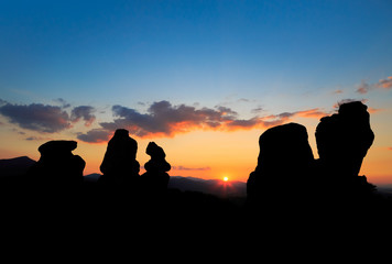 The Belogradchik Rocks at sunset, Bulgaria