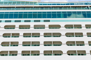 Open Balconies on a Cruise Ship