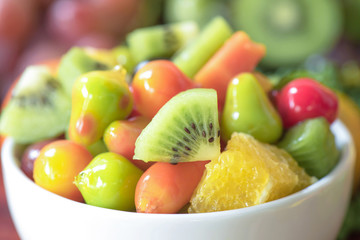 Close-up fruits salad