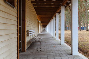 Health resort in the pine forest