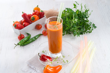 red paprika smoothie