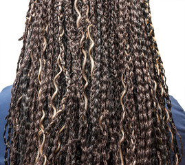 kanekalon close-up isolated