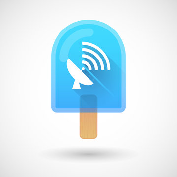 Ice cream icon with an antenna