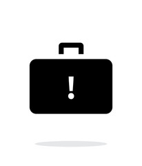 Dangerous case simple icon on white background.