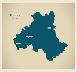 Modern Map - Heves HU