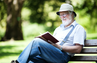 Reading a book