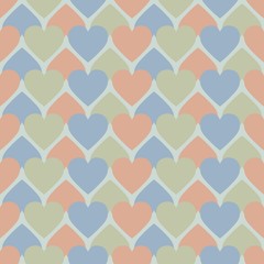 Hearts on a background