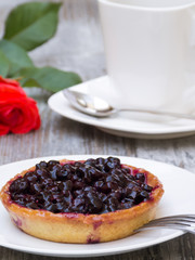 Blueberry Pie with Decoration