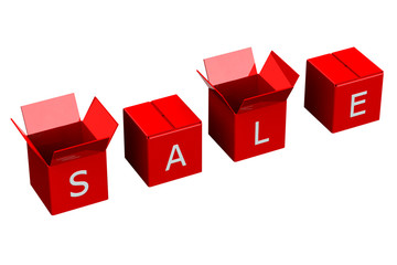 Obraz premium Shopping boxes