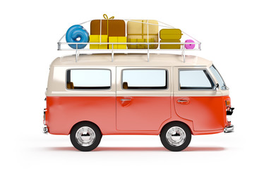 travel van with luggage
