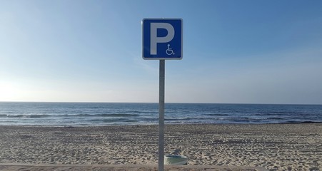 Park in en la playa