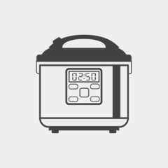 Multicooker monochrome icon