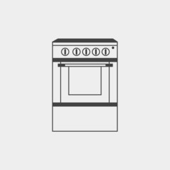 Stove monochrome icon