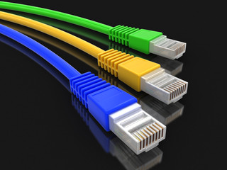 Computer Cables (clipping path included)