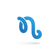 Obraz premium Letter N logo icon design template elements