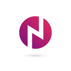 Letter N logo icon design template elements