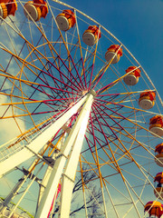 Ferris wheel in the style of instagramm