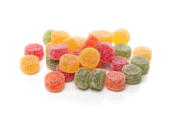 Fruchtgummi mit zucker überzogen