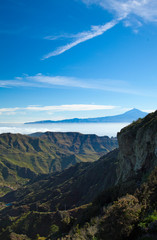 La Gomera, veiw towards Teide
