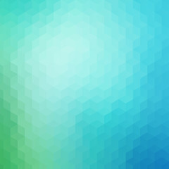 Blue green geometric pattern background
