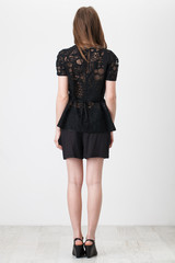 Woman in Black Dress