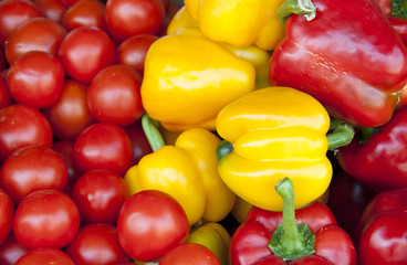 vegetables pepper tomatoes
