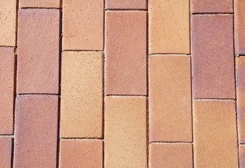 Fototapeta premium Brown ceramic tiles on street