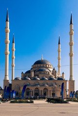 Fototapeta na wymiar Main mosque of the Chechen Republic