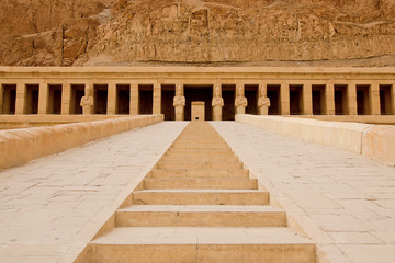The temple of Hatshepsut near Luxor in Egypt
