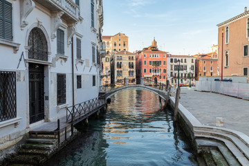 Naklejka premium Canal in Venice, Italy.