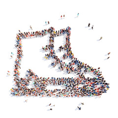 people in the form of skates.