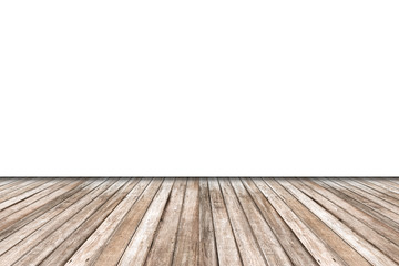 Empty room with white wall and wooden floor