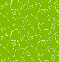 Printed kitchen splashbacks Green Seamless pattern