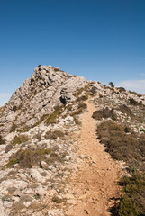 Fototapeta premium steep path up a mountain