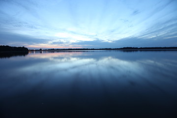 old wooden pier at the lake