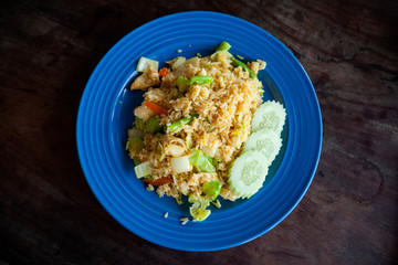 Thai fried rice with vegetables