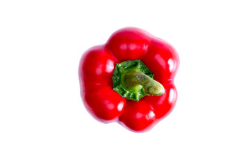 Fresh succulent red bell pepper