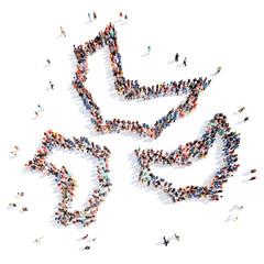 people in the form of bats.