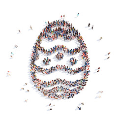 people in the form of Easter eggs.