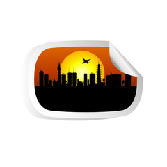Fototapeta premium city color vector
