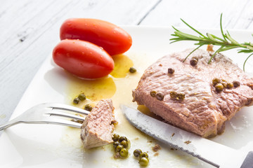 Beef with green pepper