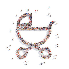 people in the form of a pram.