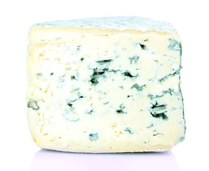 Blue cheese isolated on white