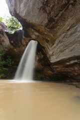 Fototapeta na wymiar Sang Chang waterfall,Ubon Ratchathani Thailand