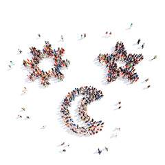 people in the form of a children's toy.