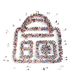 people in the form of school bags.