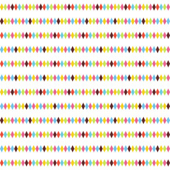 Abstract rhombus pattern. Colorful horizontal background.