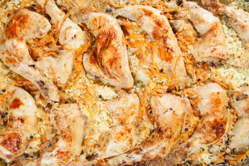 chicken with rice and carrots